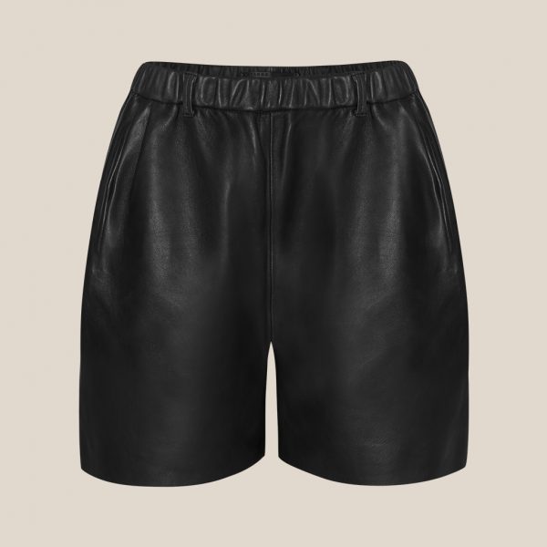 Black leather shorts from Ayasse