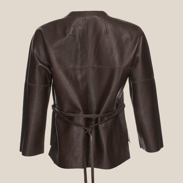 Leather jacket dark brown from Ayasse Freisteller