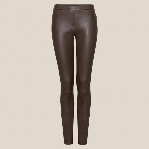 Brown leather leggings - Lena by Ayasse