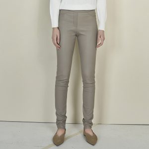 Buy leather leggings taupe nappa from Ayasse online