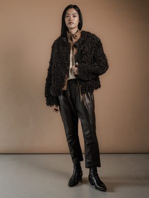 Mollü lambskin jacket chocolate