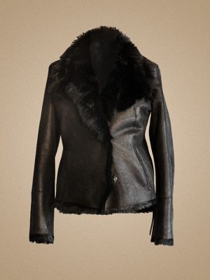 Kurze Lammfelljacek in Toscana Lammfell