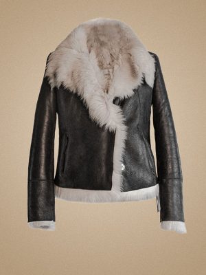 Kurze Lammfelljacek in Toscana Lammfell