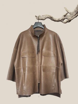 Dollyun Lederjacke Nappa Mudbath
