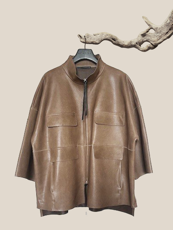 Dollyun Lederjacke Nappa Mudbath