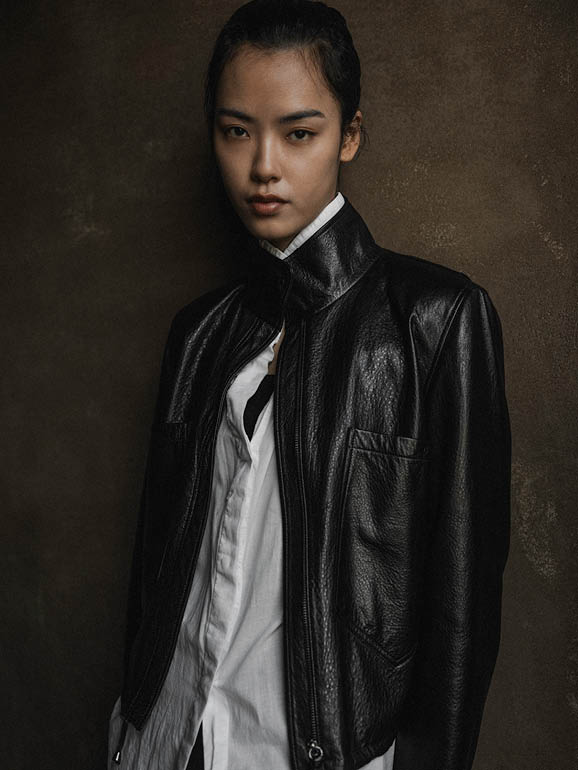 Canny Lederjacke Nappa Black